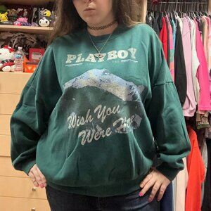 Dark green super comfy Playboy sweater!!